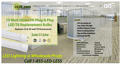 Desktop Screenshot of ledlighting4less.com