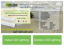 Tablet Screenshot of ledlighting4less.com